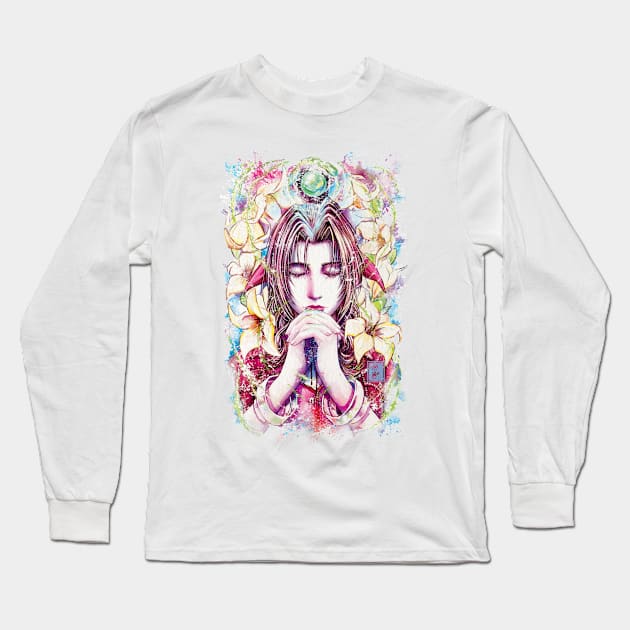 Aerith Long Sleeve T-Shirt by kingcael